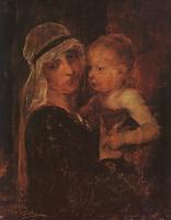 Munkacsy, Mihaly - Mother and Child Study for Christ before Pilate